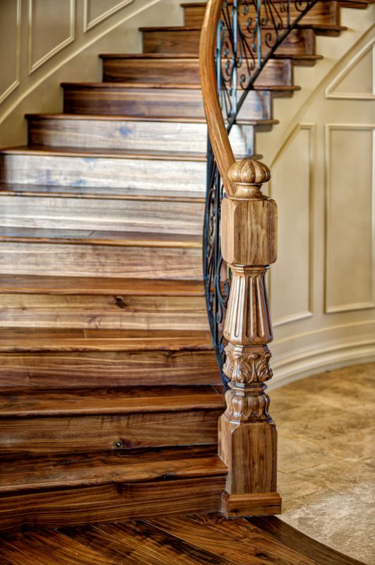 Curved Staircase Installation in Conroe, TX