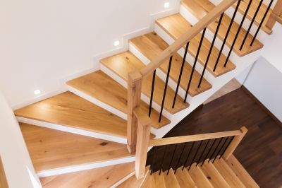 Curved Staircase Installation in Alpharetta, GA